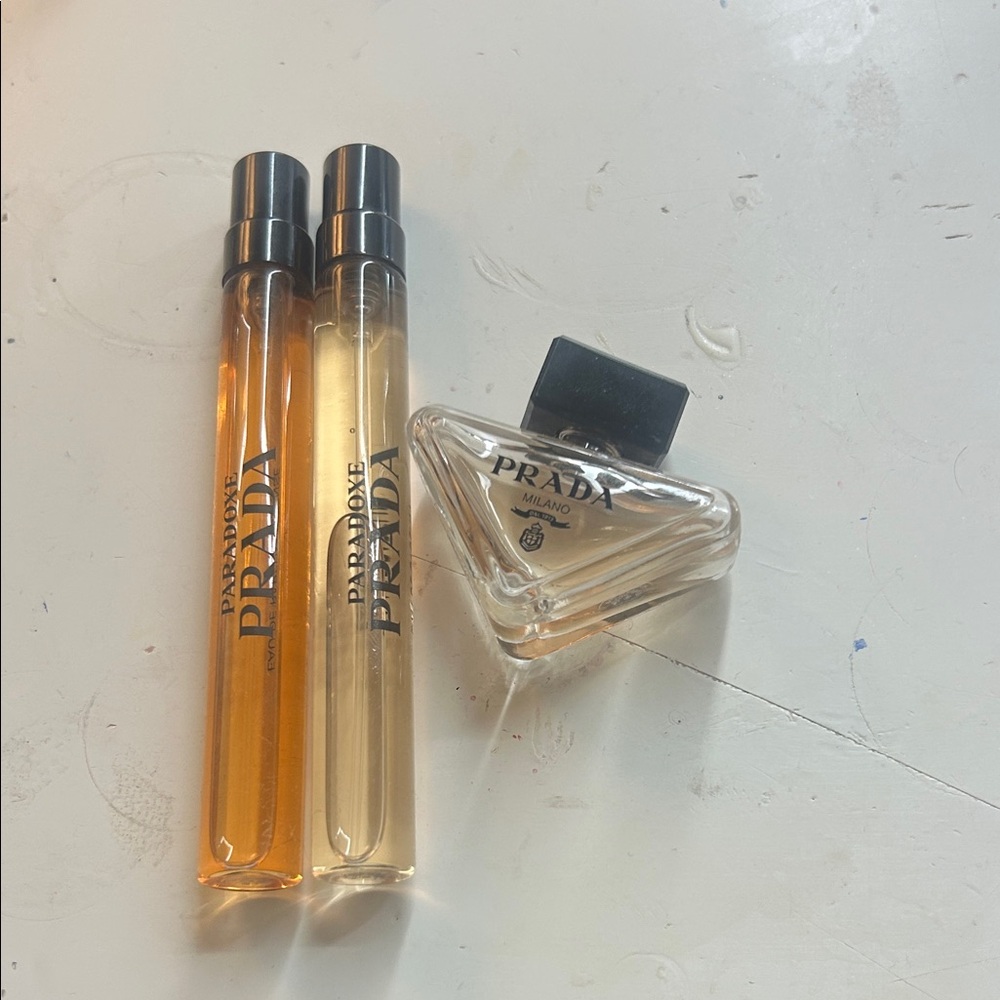Prada Women's Set - Orange and Gold